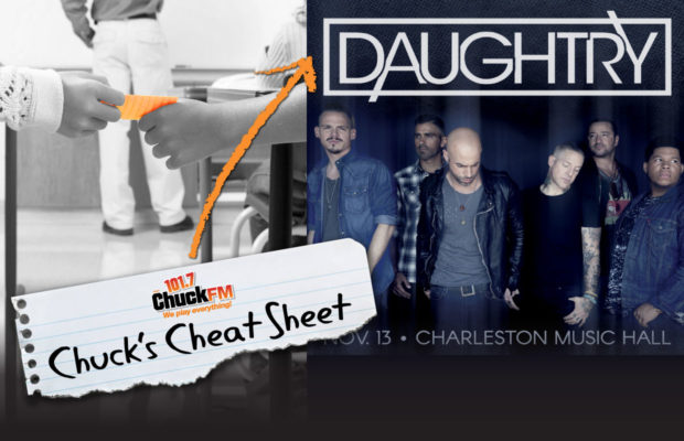 Sign Up for the Cheat Sheet to Win Front Row Tix to Daughtry – Nov. 13