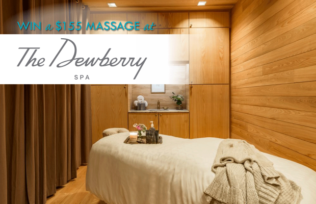 Holiday De-Stress: Win a $155 Massage from The Dewberry Spa