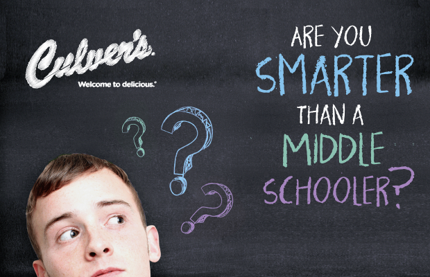 Take the Quiz to Win a Meal for 4 at Culver’s!