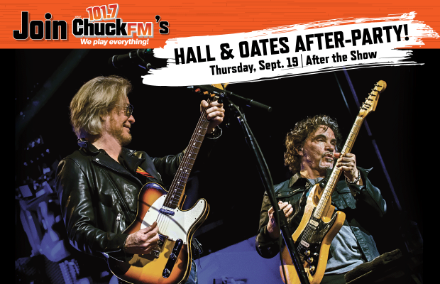 Thursday: Join Chuck’s Hall & Oates After-Party! Thursday: Join Chuck’s Hall & Oates After-Party!