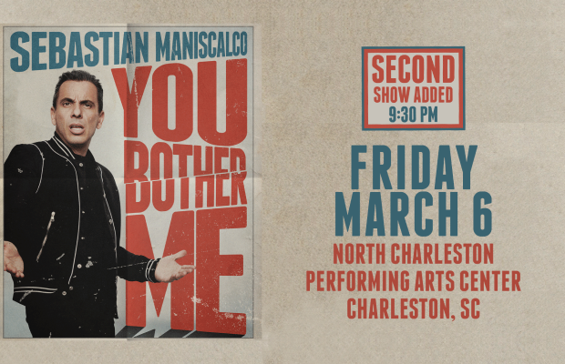 Sebastian Maniscalco Will Make You Laugh. Chuck’s Got Your Tix!