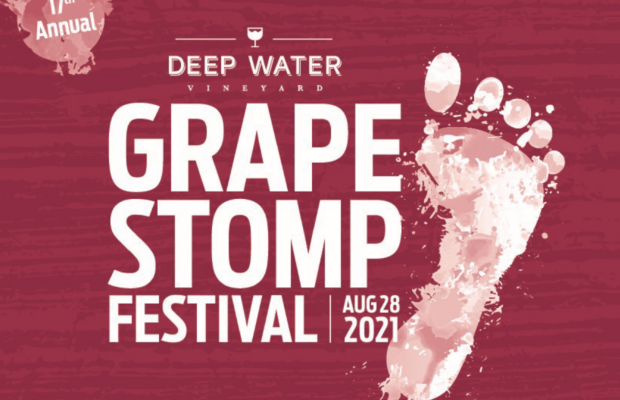 Tickets on Sale for the Annual Grape Stomp Festival @ Deep Water – Aug. 28