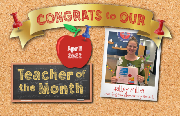 Congrats & Thanks to Halley Miller of Marrington Elementary School! Congrats & Thanks to Halley Miller of Marrington Elementary School!