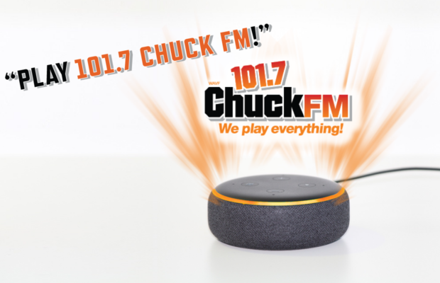 Listen to 101.7 Chuck FM on your smart speaker!