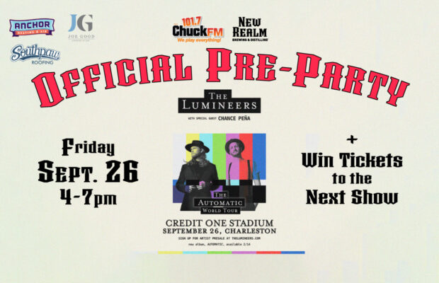Sept. 26: Join Chuck at the Official Lumineers Pre-Party