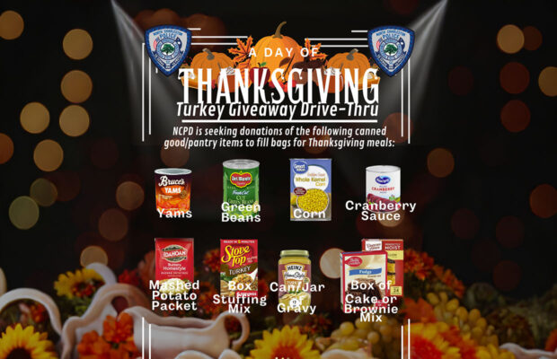 Now-11/9: Donate Canned/Boxed Food to the NCPD Food Drive